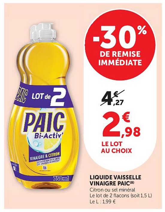 PAIC Bi-Activ Vinaigre Citron