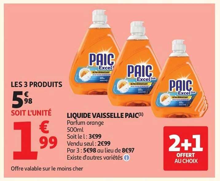 PAIC Liquide vaisselle