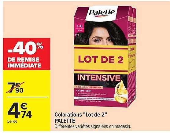 PALETTE Lot de 2