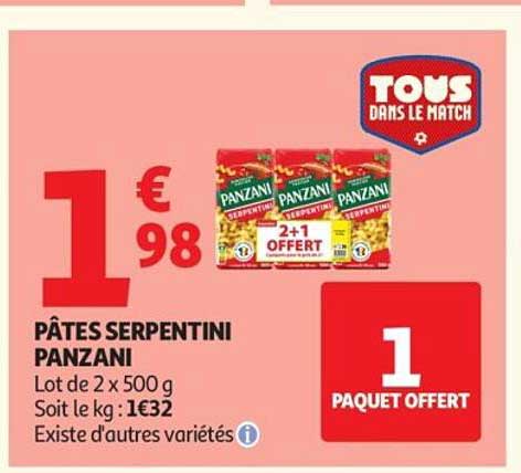 PANZANI PÂTES SERPENTINI