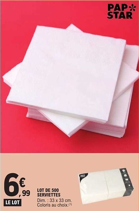 PAP STAR SERVIETTES