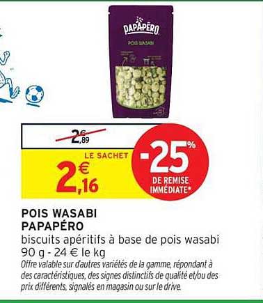 Papapéro Pois Wasabi