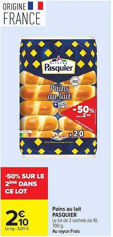 Pasquier Pains au lait