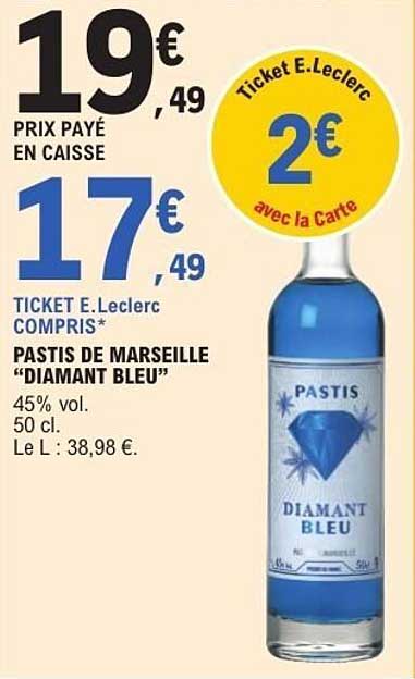 PASTIS DE MARSEILLE DIAMANT BLEU