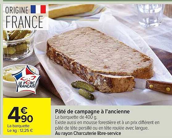 Pâté de campagne à l'ancienne