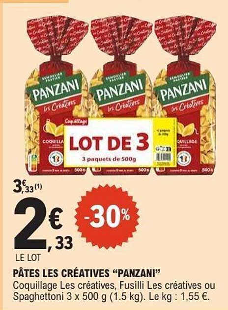 PÂTES LES CRÉATIVES “PANZANI”