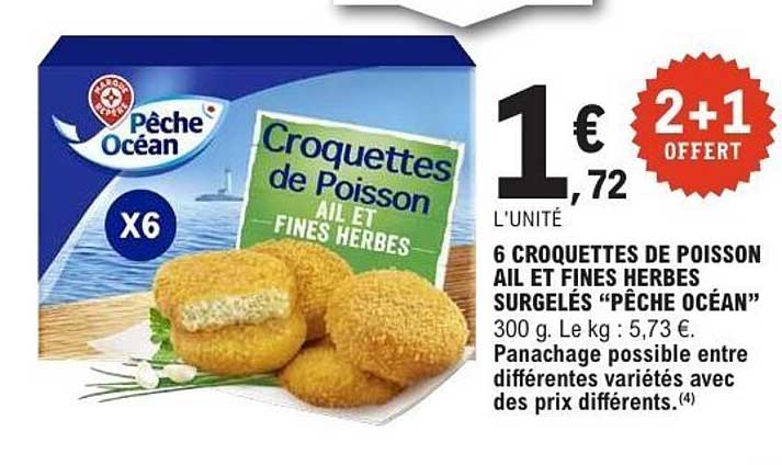 Pêche Océan Croquettes de Poisson
