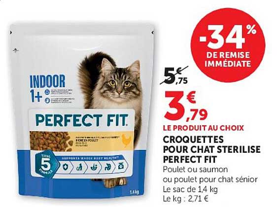 Perfect Fit CROQUETTES POUR CHAT STERILISE