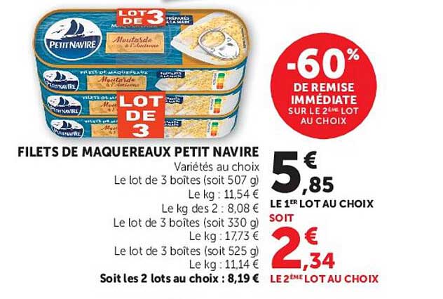 Petit Navire Filets de Maquereaux