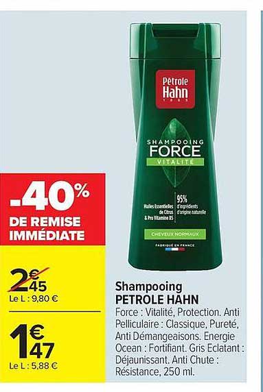 Petrole Hahn Shampooing FORCE VITALITÉ