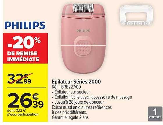 PHILIPS Épilateur Séries 2000
