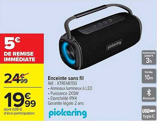 Pickering Enceinte sans fil