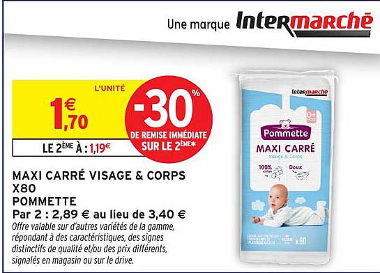 Pommette Maxi Carré Visage & Corps