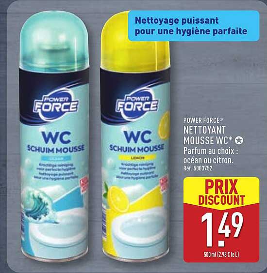 POWER FORCE WC SCHUIM MOUSSE