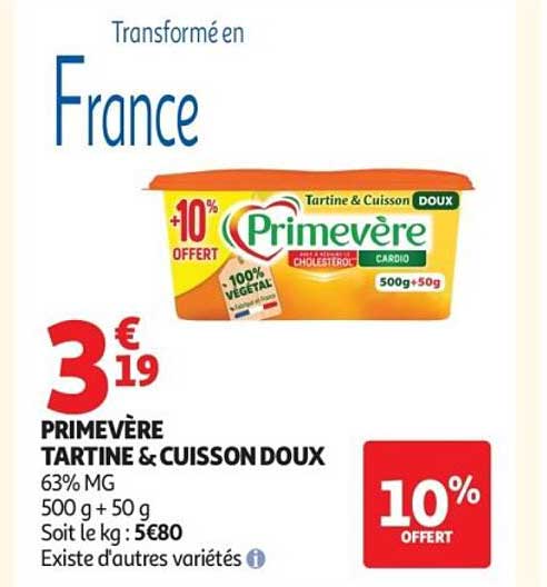 Primevère Tartine & Cuisson Doux