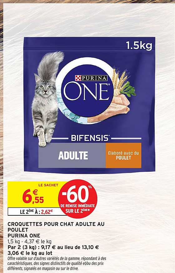 PURINA ONE BIFENSIS ADULTE