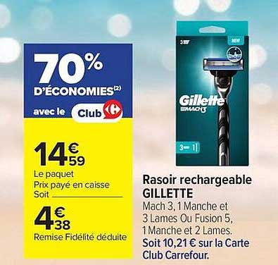 Rasoir rechargeable GILLETTE