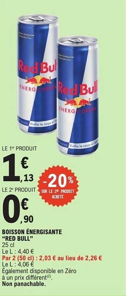 Red Bull BOISSON ÉNERGISANTE