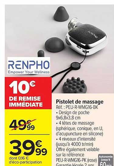 RENPHO Pistolet de massage