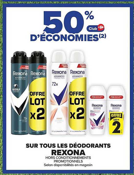 REXONA DÉODORANTS
