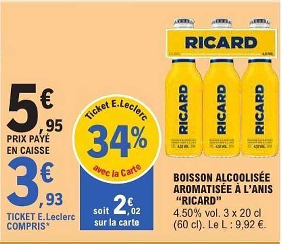 RICARD BOISSON ALCOOLISÉE