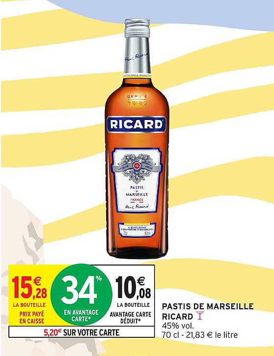 RICARD PASTIS DE MARSEILLE