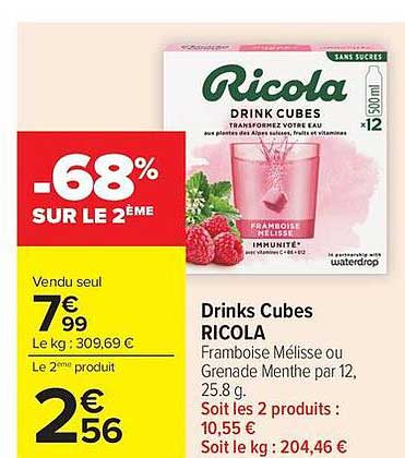 Ricola Drink Cubes