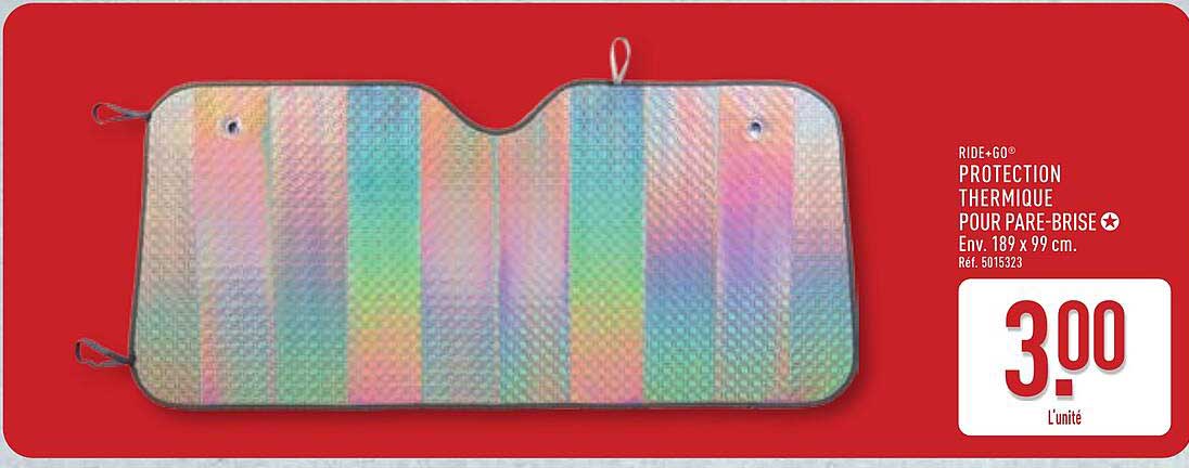 Ride+Go Protection thermique pour pare-brise