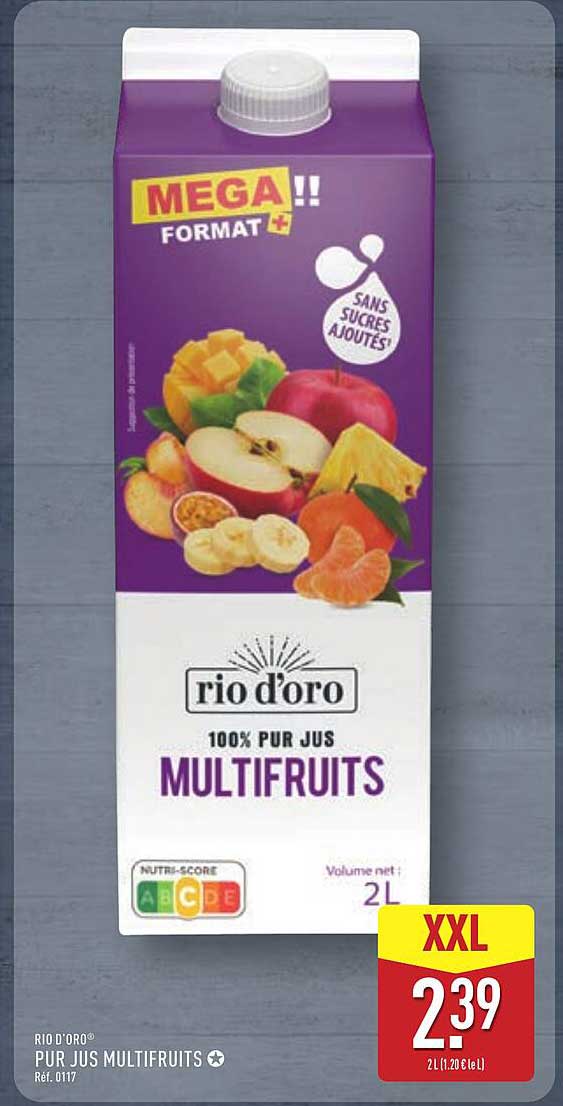 rio d'oro PUR JUS MULTIFRUITS