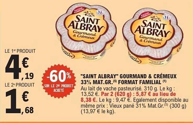 Saint Albray Gourmand & Crémeux