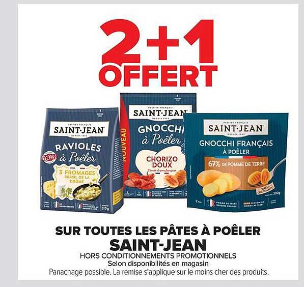 SAINT JEAN PÂTES À POÊLER
