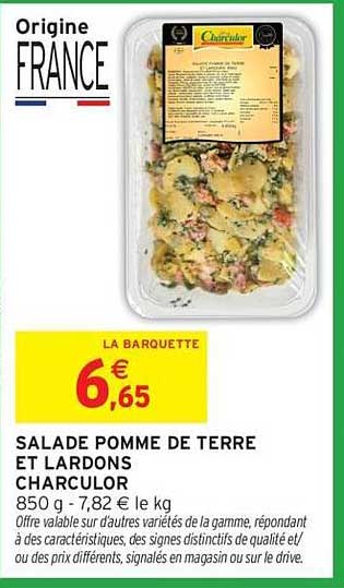 SALADE POMME DE TERRE ET LARDONS CHARCUTIER