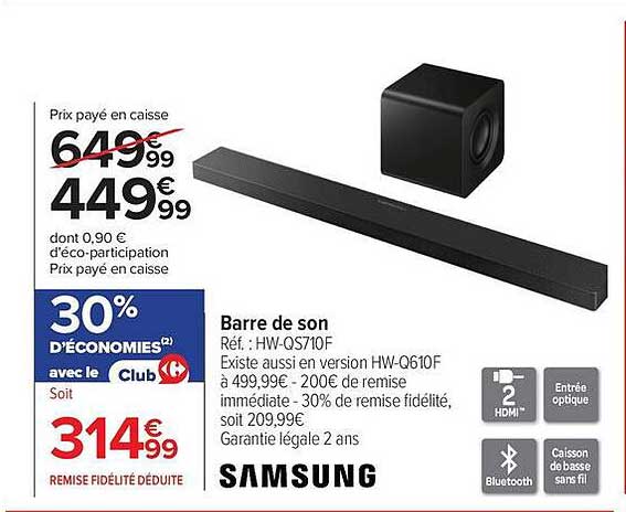 SAMSUNG Barre de son
