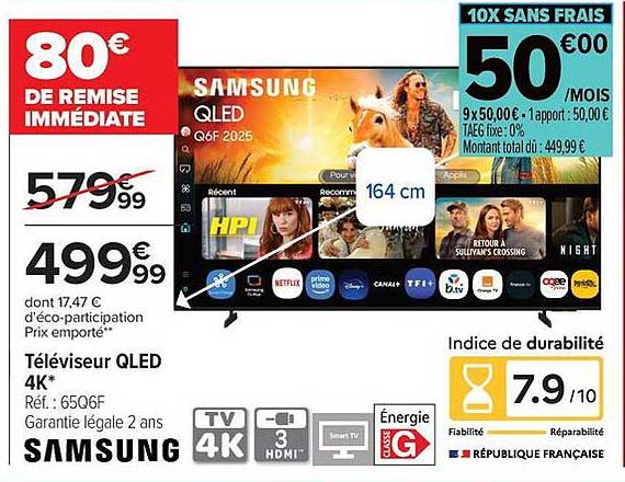 Samsung Téléviseur QLED 4K*