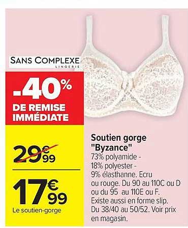 SANS COMPLEXE Soutien gorge "Byzance