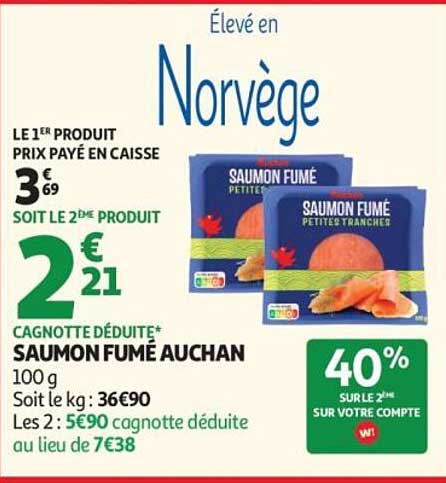 Saumon fumé Auchan