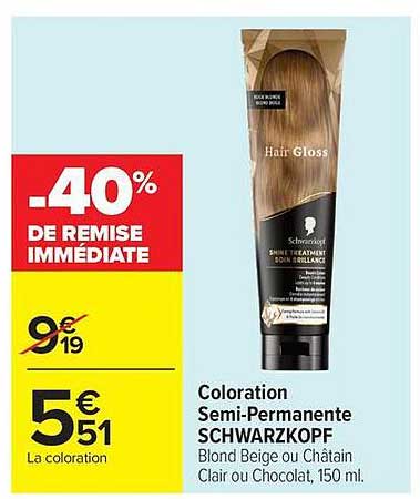 SCHWARZKOPF Coloration Semi-Permanente