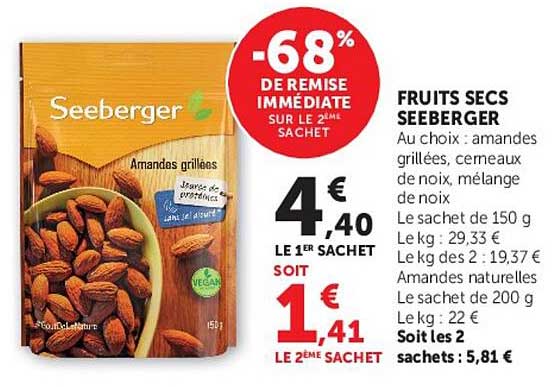 Seeberger Amandes grillées