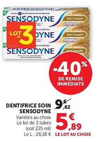Sensodyne Dentifrice soin