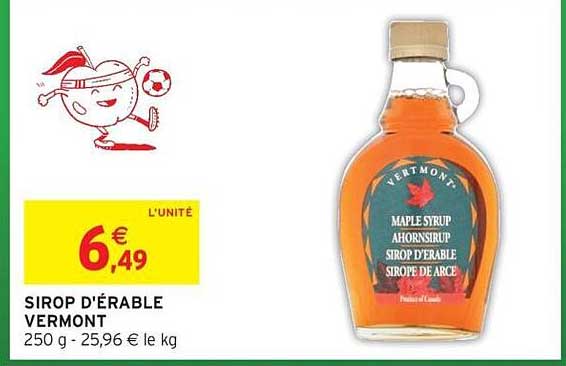 SIROP D'ÉRABLE VERMONT