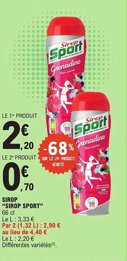 Sirop Sport Grenadine