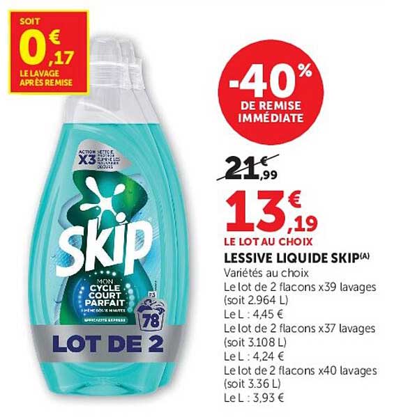 Skip lessive liquide