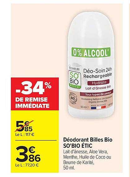 SO'BiO ÉTIC Déo-Soin 24h Rechargeable