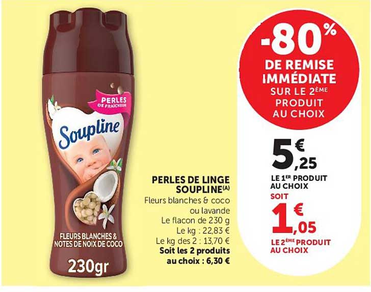 Soupline Perles de Linge
