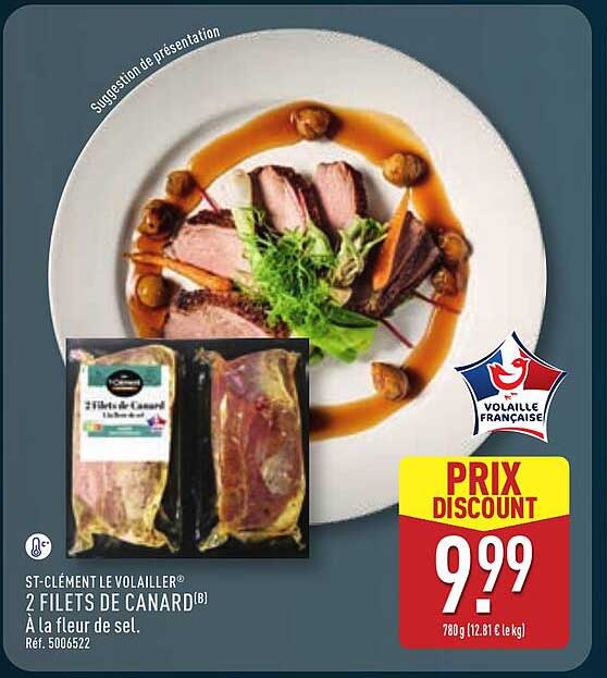 ST-CLÉMENT LE VOLAILLIER 2 FILETS DE CANARD
