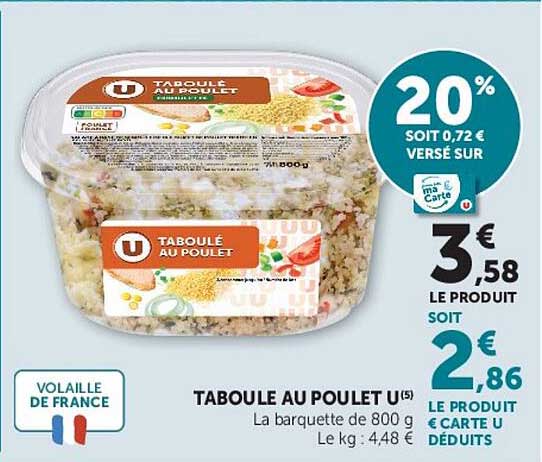 Taboulé au poulet U