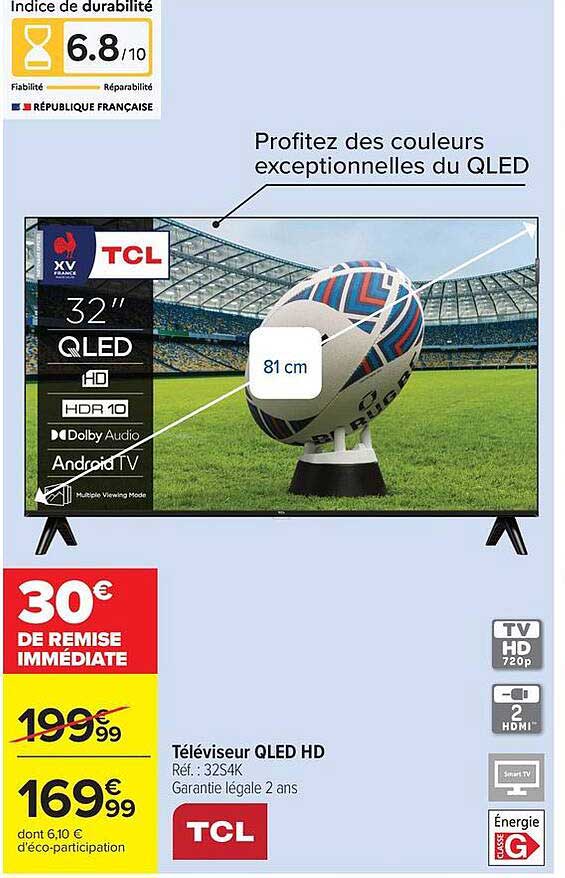 TCL Téléviseur QLED HD