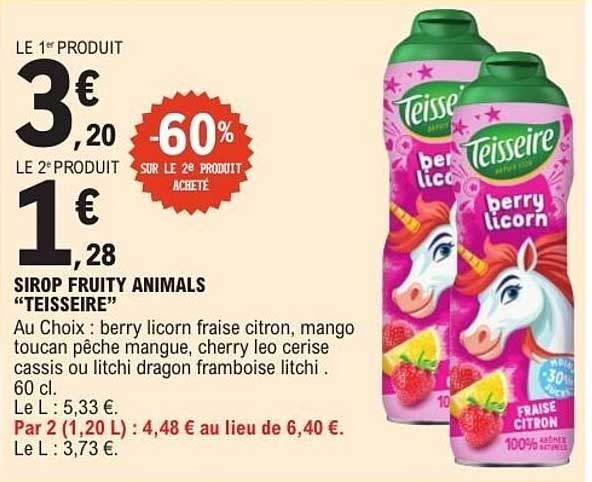 Teisseire Sirop Fruity Animals