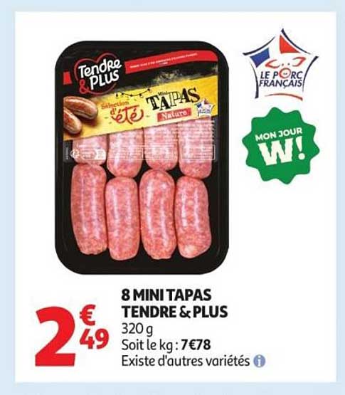 Tendre & Plus Mini Tapas