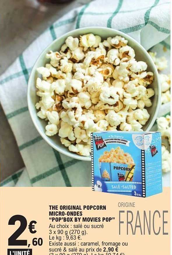 THE ORIGINAL POPCORN MICRO-ONDES